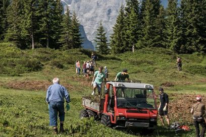 Illustratives Bild alpine Landwirtschaft