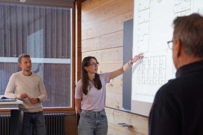 Präsentation der Projektarbeit im CAS «Entwerfen und Konstruieren mit Holz»