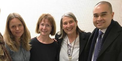 Karin Schenk (links) verteidigte erfolgreich ihre Dissertation