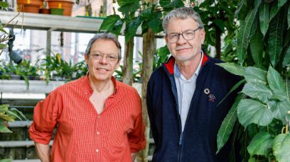 Soon to retire: Christoph Studer (left) and Dominique Guenat.