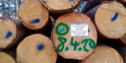 Holz mit Pflanzenschutzmitteln behandelt zur Werterhaltung