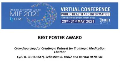 Pest Poster Award | Medical Informatics Europe 202