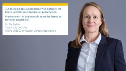 Testimonial Pia Stalder, Titulaire de la Chaire