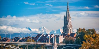 Swiss Alps seen from Berne