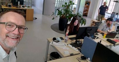 Matthias Stürmer zu Gast im Redaktionsbüro von «Inside IT»
