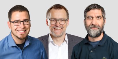 Markus Tiede, Prof. Dr. Matthias Stürmer und Lukas Kahwe Smith