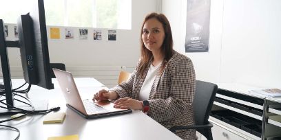 In der Schweiz arbeitet Iryna Chernysh im Zentrum für Innovation und Digitalisierung (ZID) im Bernapark in Stettlen.