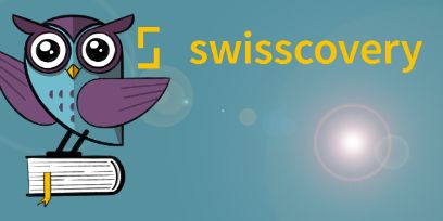 Eine Eule und das swisscovery-Logo