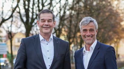 Thomas Bernhard, Präsident des Fachhochschulrats und Sebastian Wörwag, Rektor