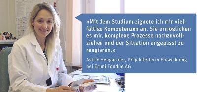 Astrid Hengartner über das Bachelor-Studium Lebensmittelwissenschaften