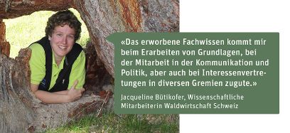 Jacqueline Bütikofer über ihr Studium in Waldwissenschaften