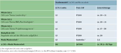 Grafik Studienmodell EMBA Projektmanagement