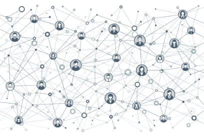 Illustration: Bewerber_innen im Datennetz
