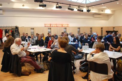 Abschlussworkshop zum Innosuisse-Projekt mit VertreterInnen aus Wohnungswirtschaft, sozialen und Altersorganisationen sowie der öffentlichen Hand. ©Tino Schlinzig, ETH Wohnforum