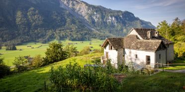 Tessiner Bauernhaus aus Cugnasco im Tessin.