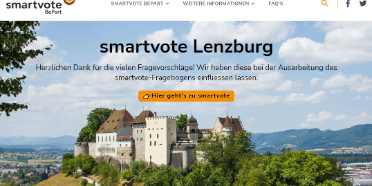 Bürger*innen von Lenzburg können den smartvote-Fragebogen mitgestalten.