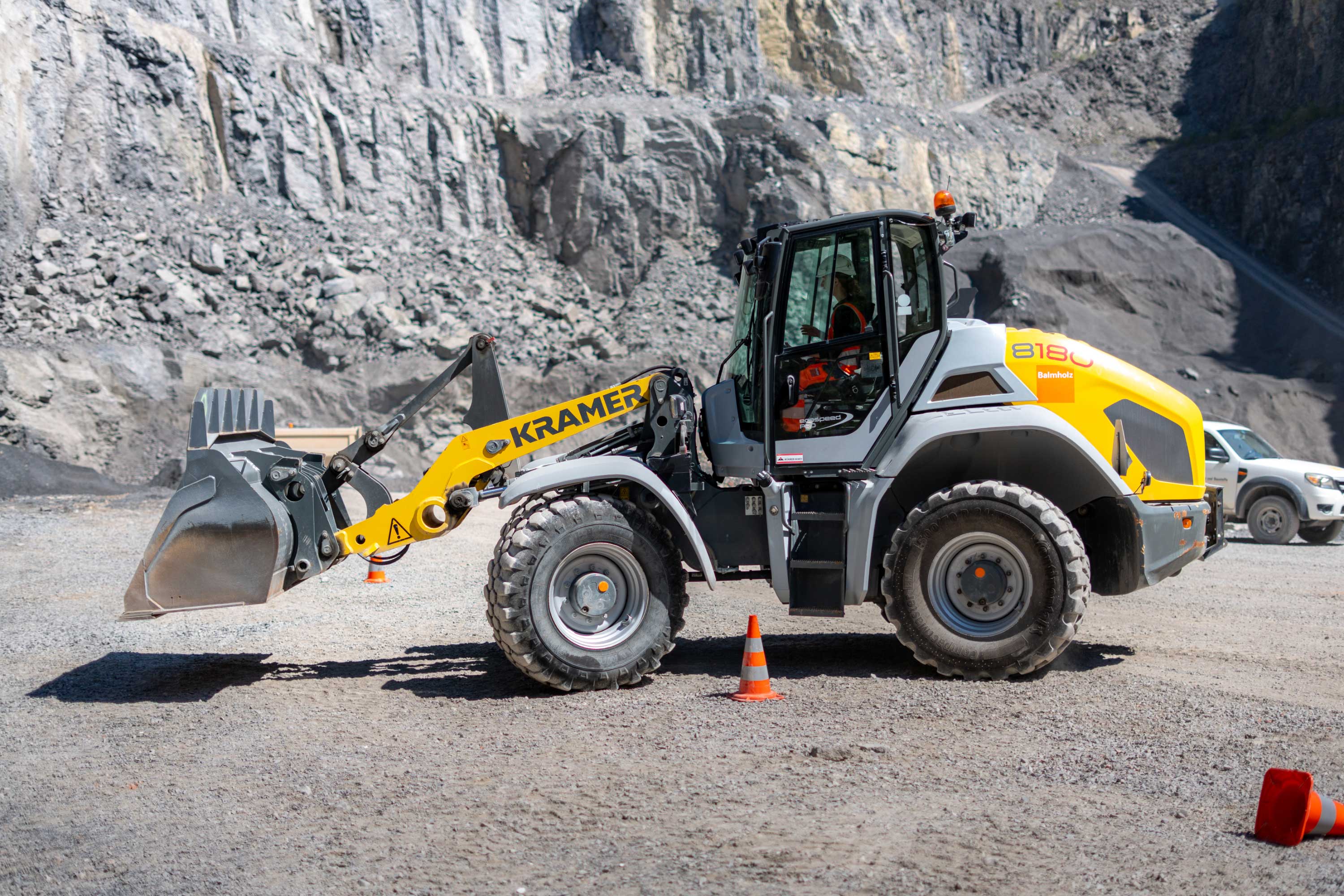 Arbeiten mit Baumaschinen